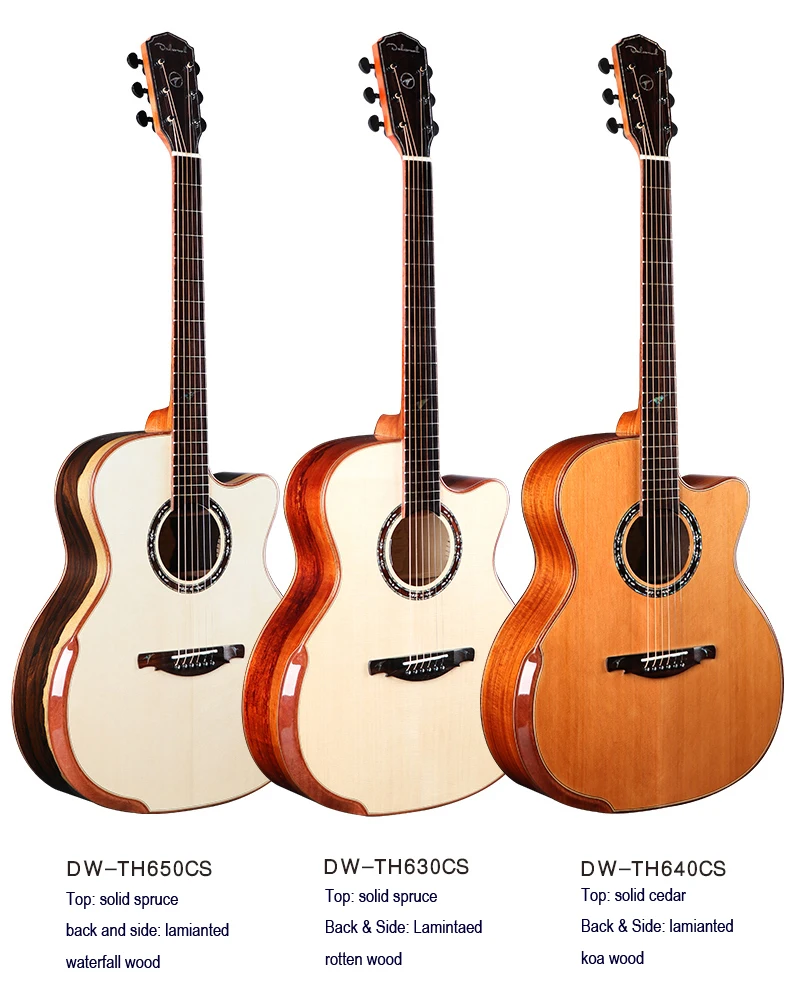 Dadarwood DW-TH650CS solid top acoustic guitar Guitarra acustica | Спорт и развлечения