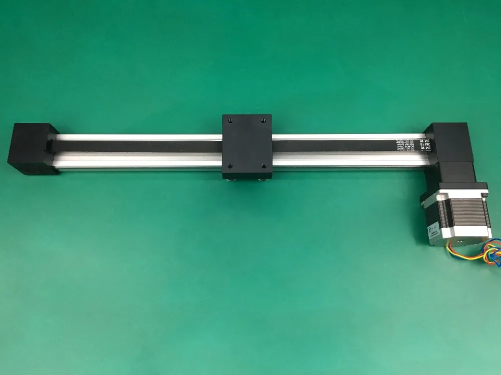 

Synchronous belt linear slide XP 700mm 650mm stroke table guide rail slide timing belt linear slide table+nema 23 stepping motor