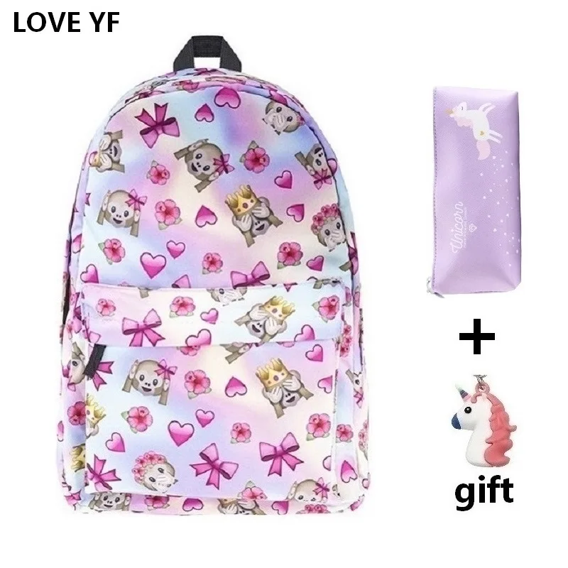 

girl schoolbag Pink Unicorn Backpack Student waterproof school bag student meisjes rugzakken bolsa infantil menina kids