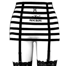 Нижнее белье Харадзюку эластичный пояс подвязка для ног Страховочная привязь с ремнем боди Женский корсет с ремешками выдалбливают модное нижнее белье отрегулировать клуб рейв