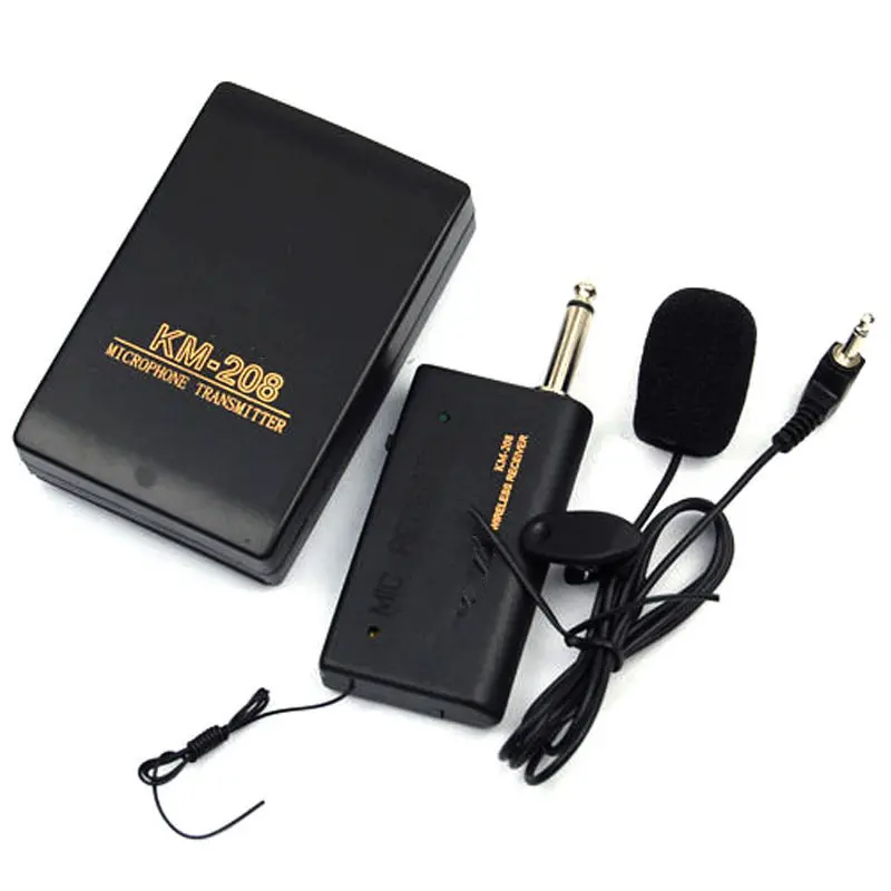 

High quality Details about Useful Wireless Microphone Receiver and FM Transmitter Clip Microphone Black