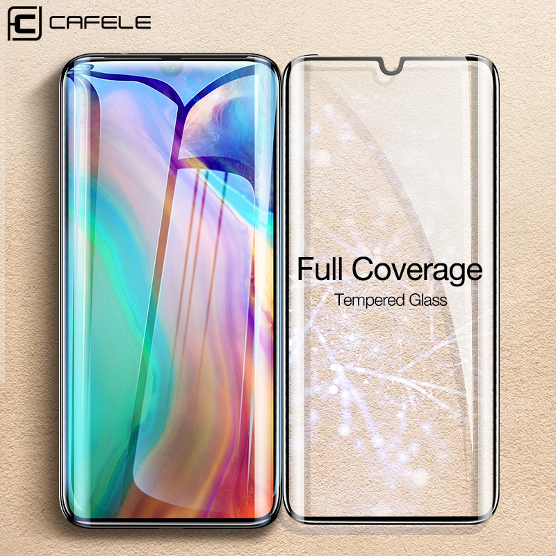 CAFELE Screen Protector for Huawei P30 pro 3D Edge Tempered Glass 9H HD Ultra Thin Full Cover Glass for Huawei P30pro Film