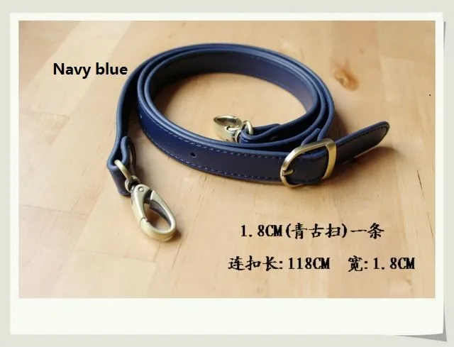 

118*1.8cm adjustable PU bag strap,double face PU handbag diy long handle straps accessories multi colors