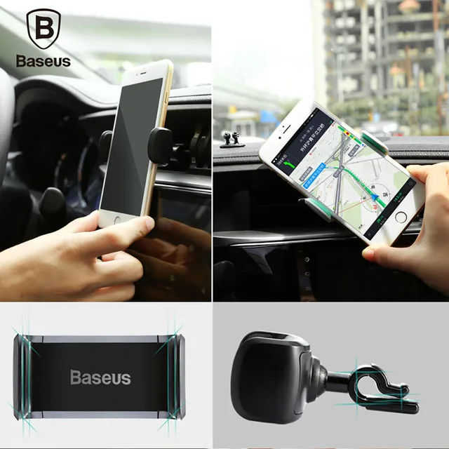 Baseus-Soporte de teléfono móvil para coche, para iPhone Xiao, mi, Samsung, soporte de ventilación de aire para coche Baseus-Soporte de teléfono móvil para coche, para iPhone Xiao, mi, Samsung, soporte de ventilación de aire para coche