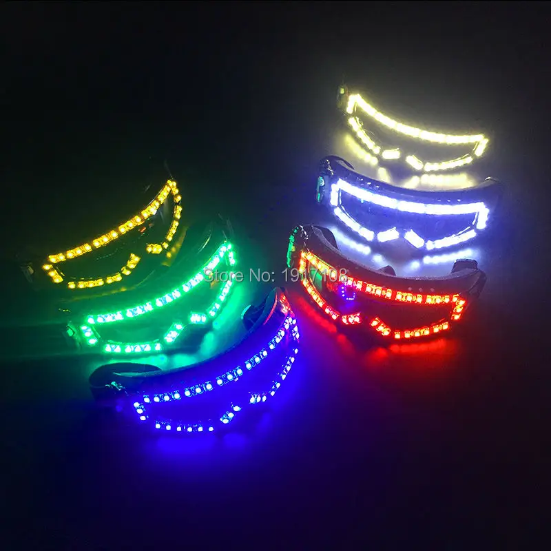 Special Price Wholesale 10 pcs Light up Glasses Supplies Dancing Club Props Stage Costumes Halloween Lighting LED Glasses For Party Decoration