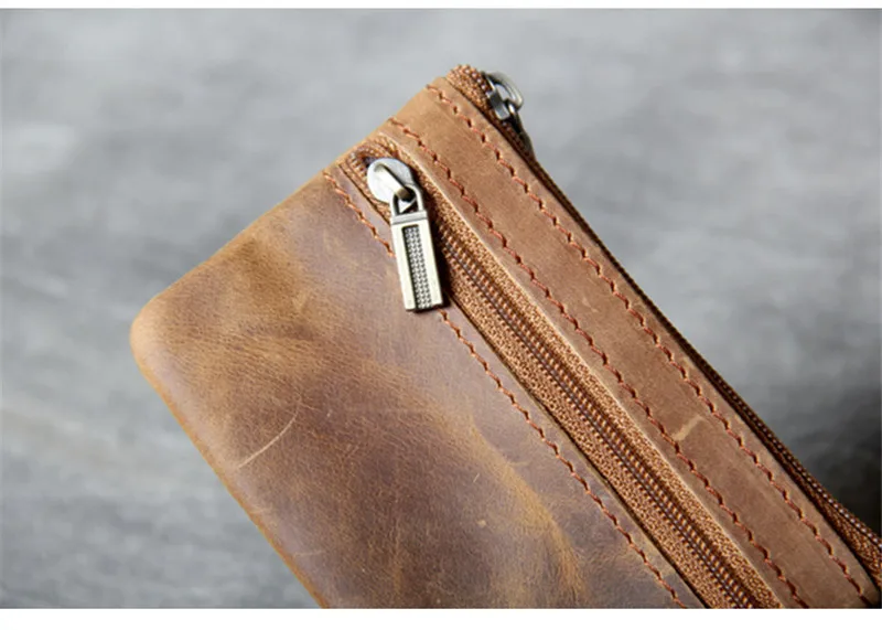 PNDME ультратонкий мини-кошелек для монет из натуральной кожи, мужская сумка для карт, простой ретро кошелек из воловьей кожи на молнии, маленькие Брелоки для ключей, женские ID Держатели