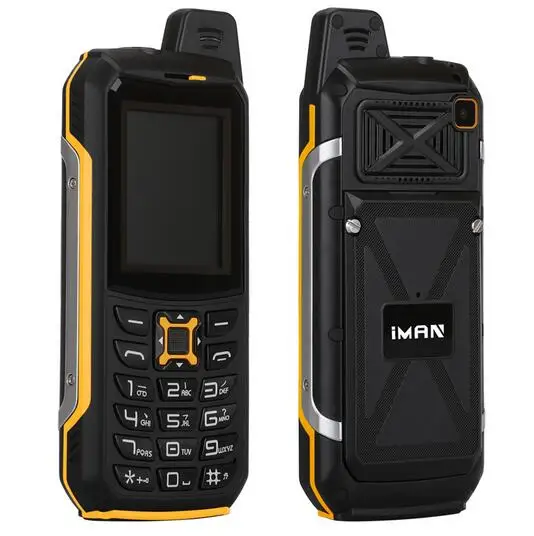 IMAN S2 IP68 водонепроницаемый открытый мобильный телефон 2MP фонарик громкий динамик
