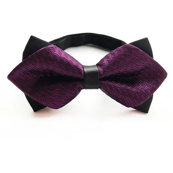 

Designer Tie High Quality Fashion Man Shirt Accessories Wine Bow Tie for Wedding Men Wholesale Bowtie Party Business Formal