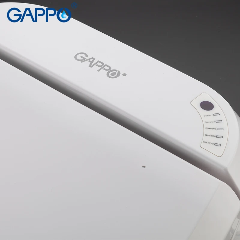 GAPPO Smart Toilet Seats Remote Control Intelligent Bidet Sprayer Led Light Cover Toilet Washlet Elongate Toilet Heating Lid