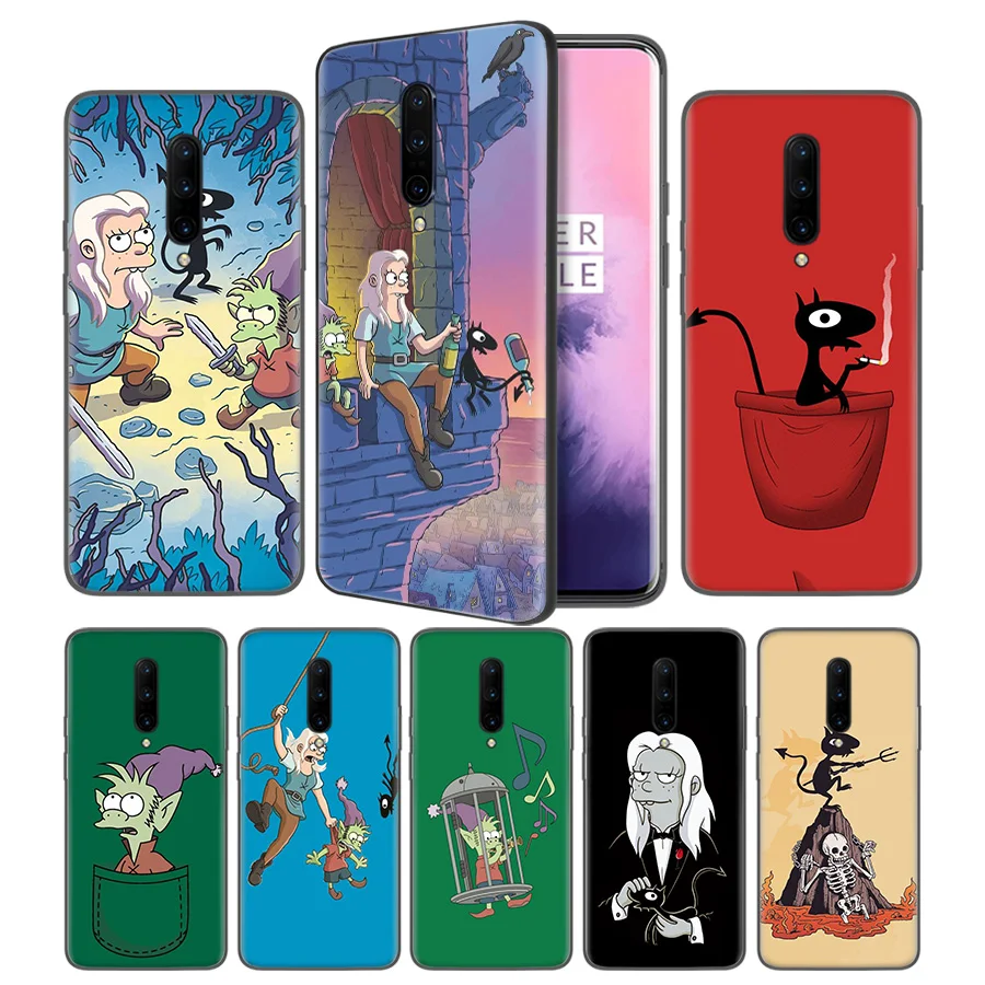 

Disenchantment Soft Black Silicone Case Cover for OnePlus 6 6T 7 Pro 5G Ultra-thin TPU Phone Back Protective