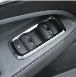 

Free shipping Car window door lift button chrome decorative sequins For Ford Ecosport 2013