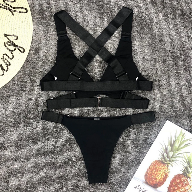 2019 New Fashion Sexy Women's Beach Swimsuits Women Padded Bra Bandage ...