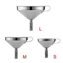 Воронка из нержавеющей стали со Сменный фильтр, масляный и жидкий воронка