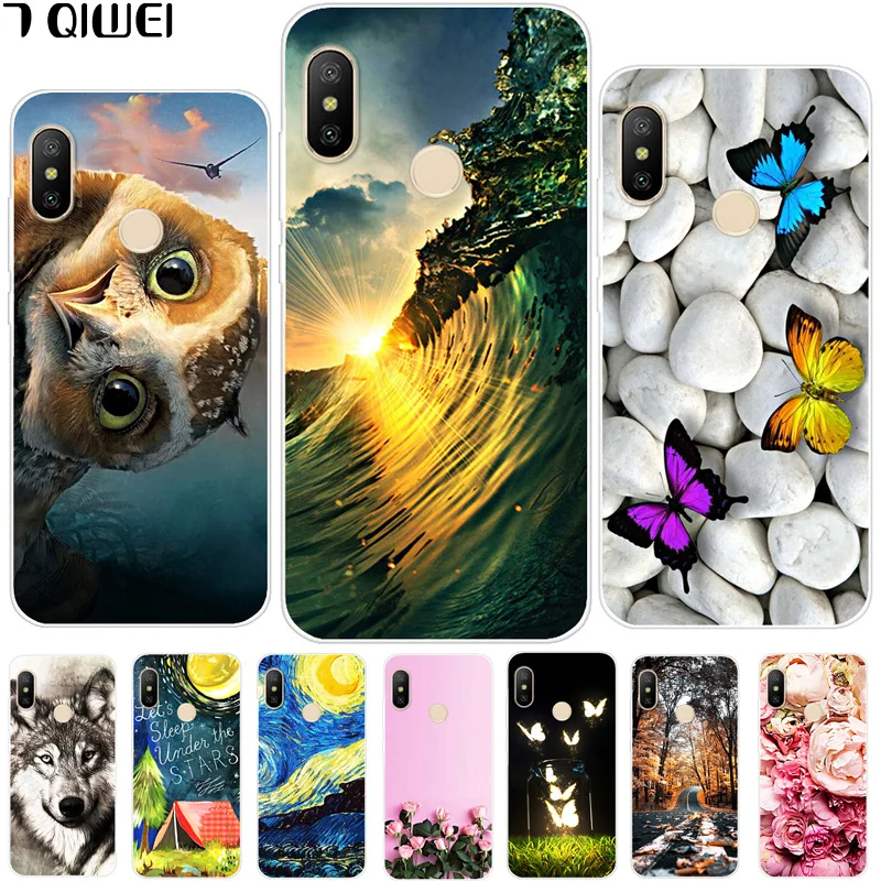 

6.26'' For Xiaomi Redmi Note 6 Pro Case Silicone Soft TPU Cover Case For Xiaomi Redmi Note 6 Pro Case Note6 Pro 6Pro Fashion Owl