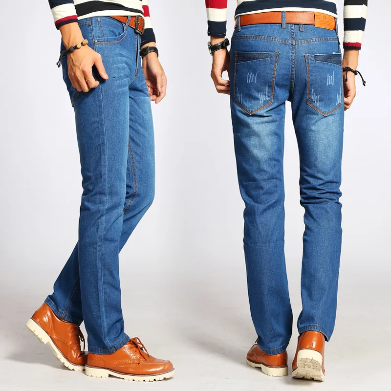 

Mens Brand Skinny Jeans 2019 Spring Summer Streetwear Casual Hiphop High Waist Stretch Straight Pants Plus Size