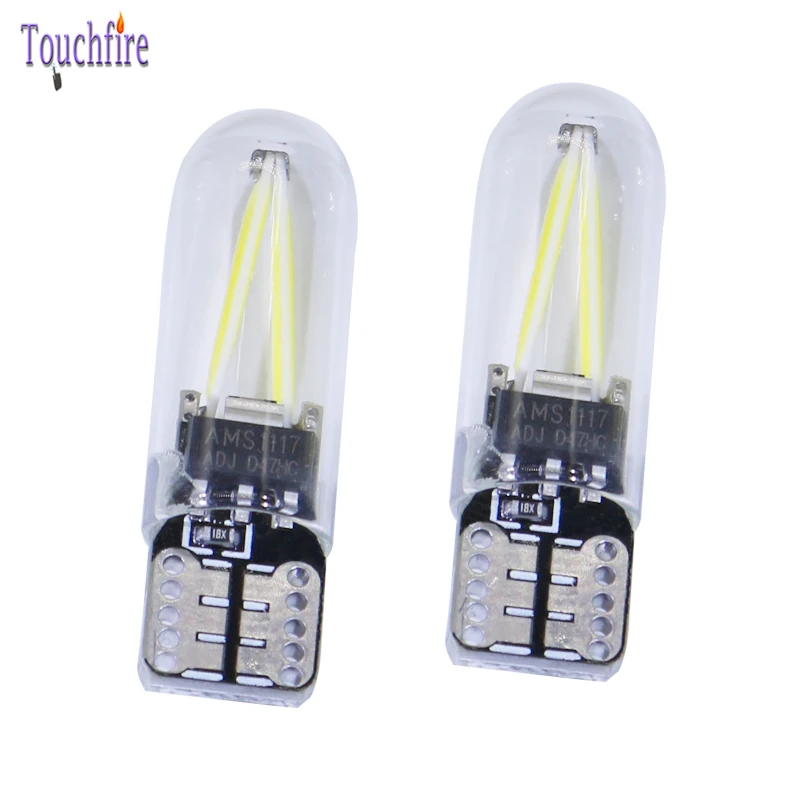1 шт. светодиодный W5W T10 194 12V COB 8SMD силиконовый Стоянкы Автомобилей автомобиля Клин