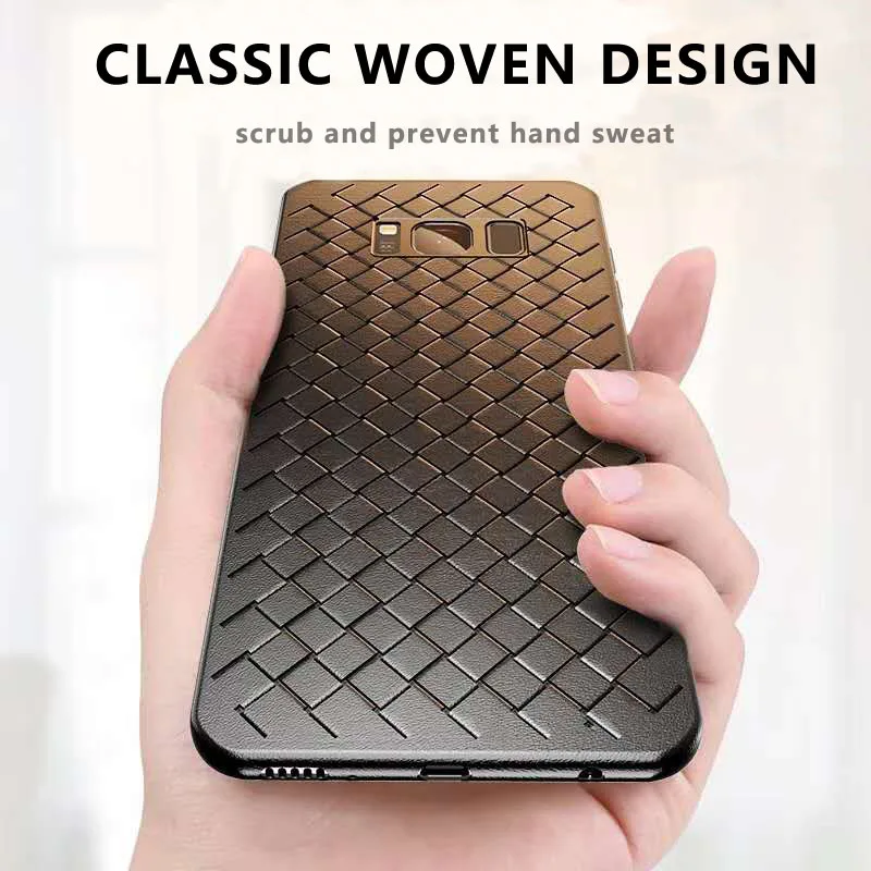 

ROHDEA Case For xiaomi Redmi note3 note4 4X note5 5A Woven Ultra Thin Soft Silicone Cover For Redmi note5pro Breathable Case