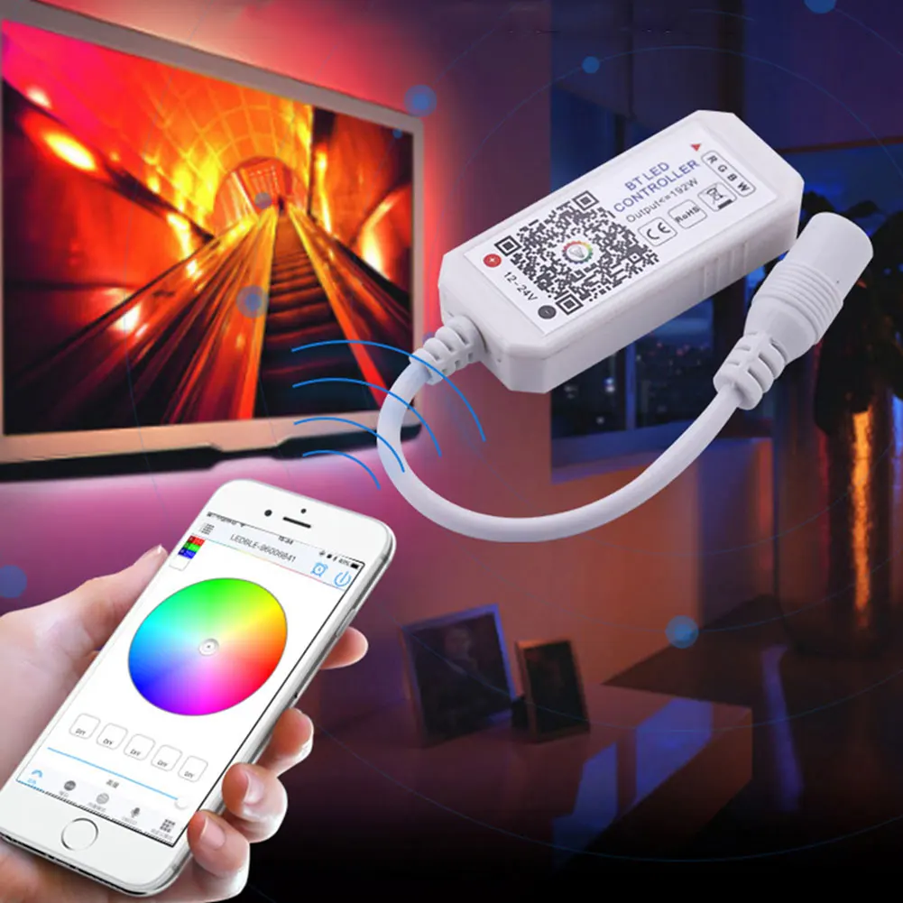 

Bluetooth Wireless Smart Controller LED Colorful Light Controller for Home Bar HVR88