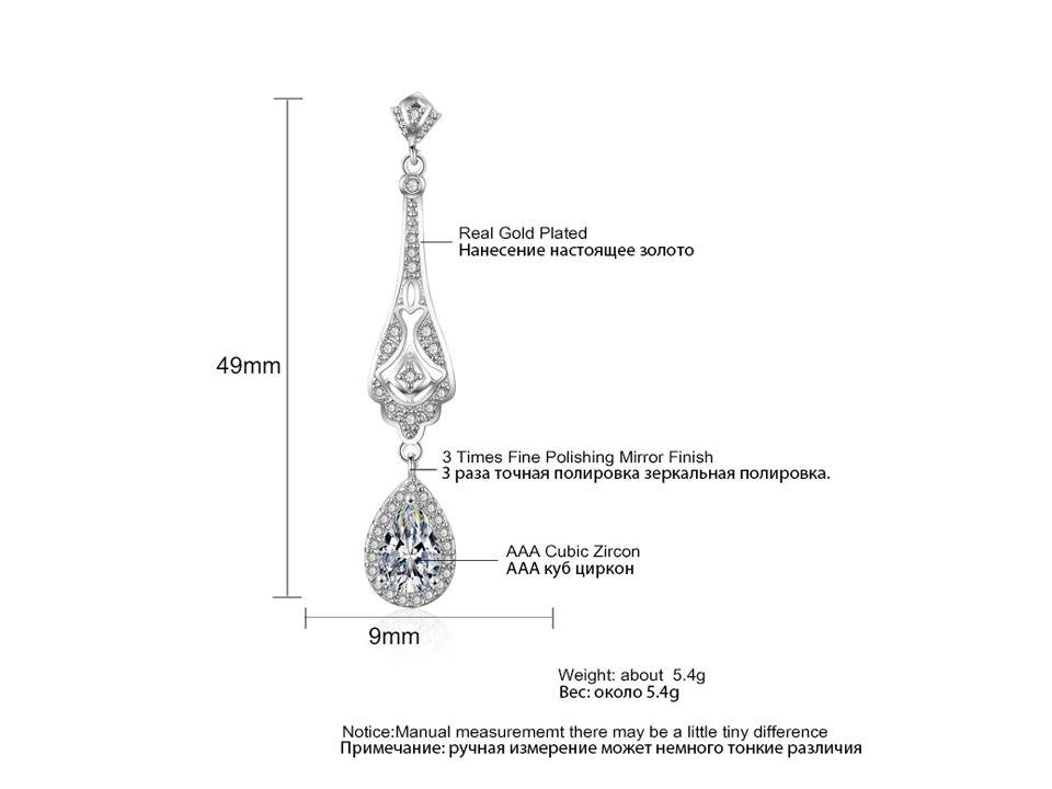 Модные длинные висячие серьги в виде кристаллов циркония высшего качества, винтажные капли, Свадебные вечерние ювелирные изделия для женщин, FSEP2171