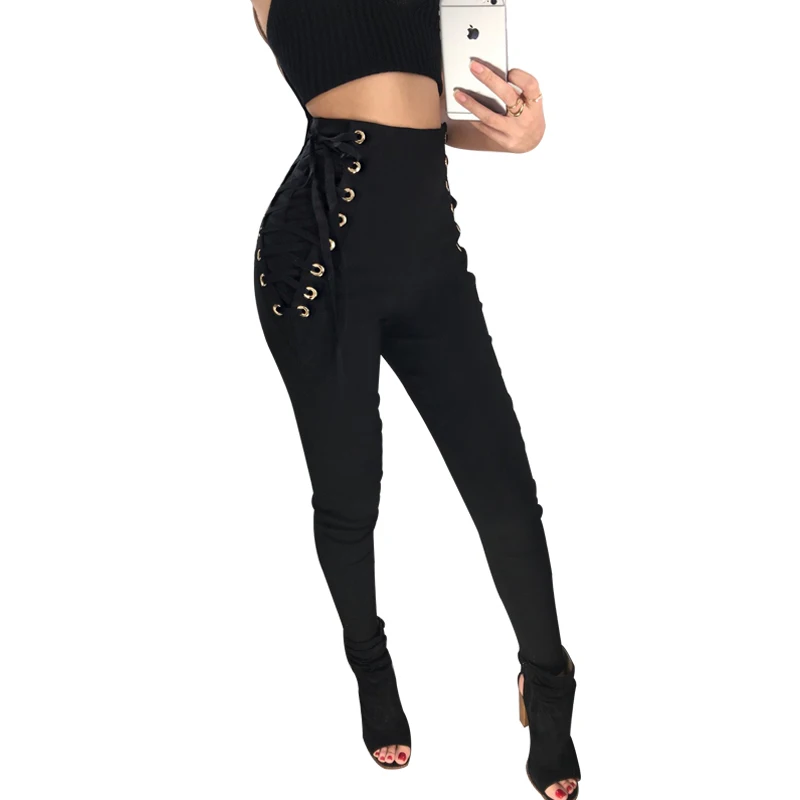 bandage lace up zipper back thin heels