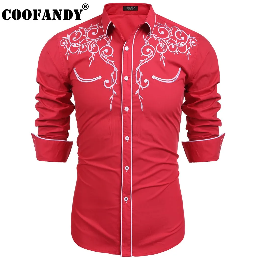 COOFANDY 2017 Men Shirts Male Wear Top Selling Men's Long Sleeve