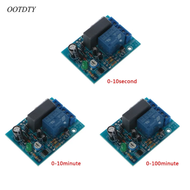 

OOTDTY AC 220V Adjustable Timer Delay Switch Turn On/Off Time Relay Module