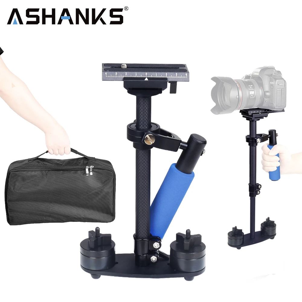 Ручной Мини Стабилизатор Ashanks 15 дюймов/40 см из углеродного волокна/Steadcam/Steadicam Pro