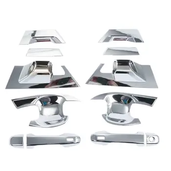 

10PCS Exterior ABS Chromed Door Handle Mouldings For Toyota C-HR CHR 2016 2017 2018