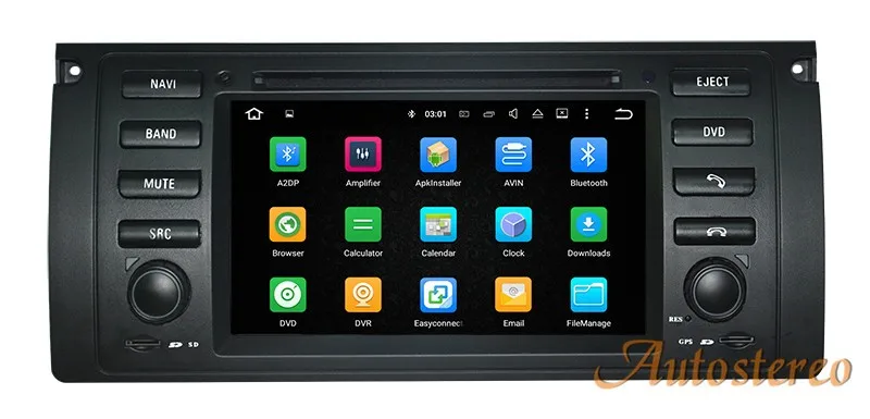 7 дюймов 4 ядра Android 7,1 автомобильный стерео gps навигации автомобиля DVD головное устройство для BMW M5 E39 E53 1995-2007 автомобильный стерео блок