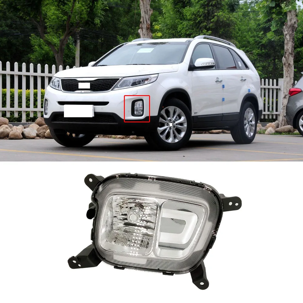 

CAPQX For Kia Sorento 2013 2014 2.2 2.4L Front Bumper Daytime Running Light DRL Driving Light Day Lamp Fog Light Fog Lamp Assy
