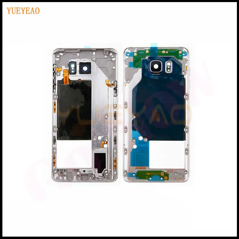 

YUEYAO Plate Frame Bezel Housing Cover For Samsung Galaxy Note 5 N920 N920F Middle Back Case (E4 Antenna Flex)