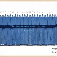 Сгибайте Буквы a-z 26 букв, серебряные слова печатного типа золотого ремесленника дизайн специальные слова Печать