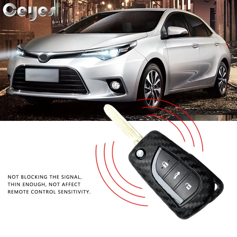 Carbon fiber key cover for TOYOTA (4)