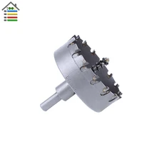 New 80mm Carbide Tip TCT Drill Bit Hole Saw Set for Stainless Steel Metal Alloy Drilling Rotary Tool Accessory
