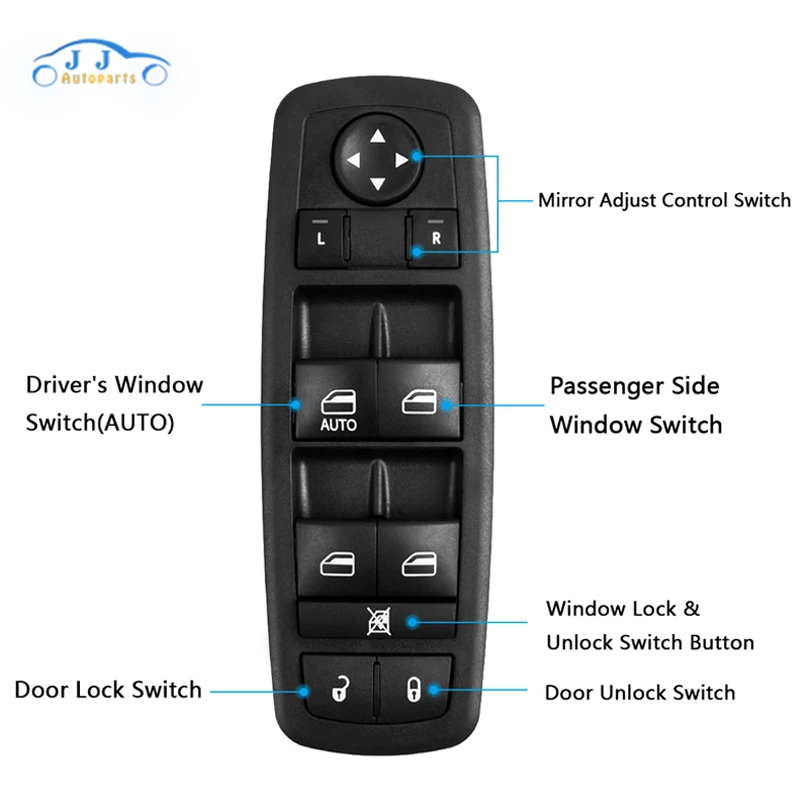 Interrupteur de serrure de vitre principale pour Dodge Journey Liberty Nitro