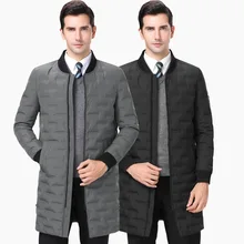 Модный деловой Повседневный зимний мужской пуховик с трехмерным геометрическим узором, большие размеры, мужские зимние куртки