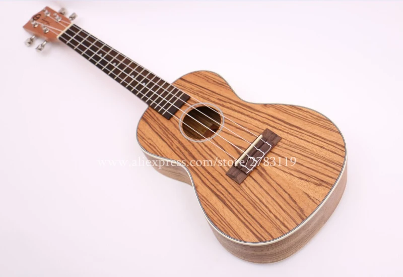 

New 23" Professional 18 Frets Rosewood Exquisite Full Zebrawood Matrtial Concert Ukulele 23,Electric Acoustic Ukelele Guitars