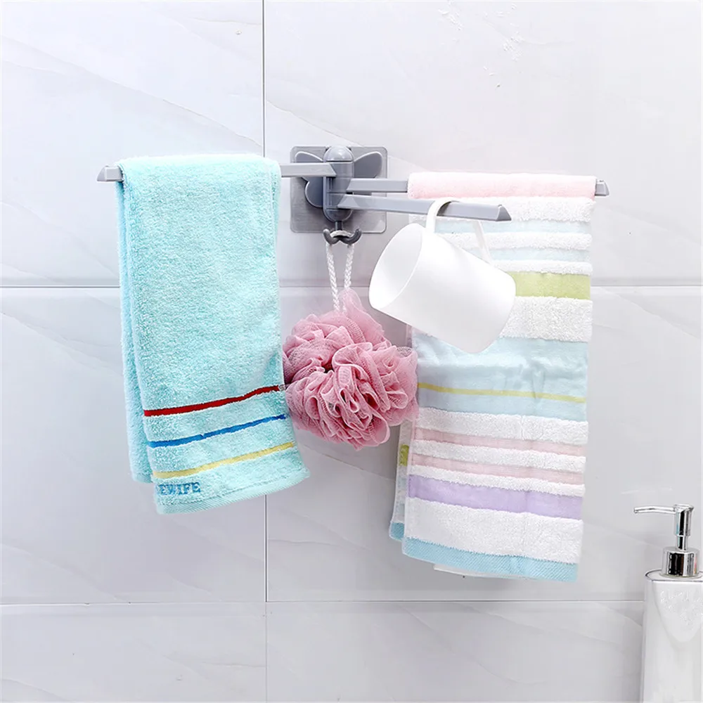 Towel Racks Kitchen Bathroom Multifunctional Rotating Towel Rack Hanger