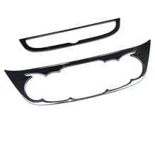 Interior Air Condition Navigation Panel Wire Drawing Stainless Steel Decoration Trims 2pcs For Chevrolet Equinox 2017 2018 2019 Interior Air Condition Navigation Panel Wire Drawing Stainless Steel Decoration Trims 2pcs For Chevrolet Equinox 2017 2018 2019