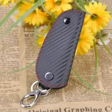 CITALL 3D Leather Carbon Fiber Remote Key Case chain keyless Fob cover Holder For Audi BMW