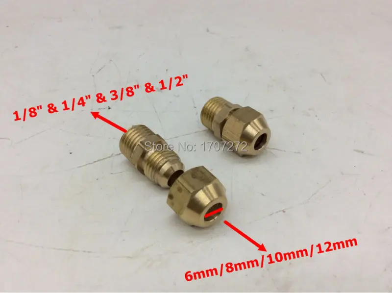 Бесплатная доставка Медь сжигания напрямую подключить, латунь, медь, латунь расширения лимана расклешенные