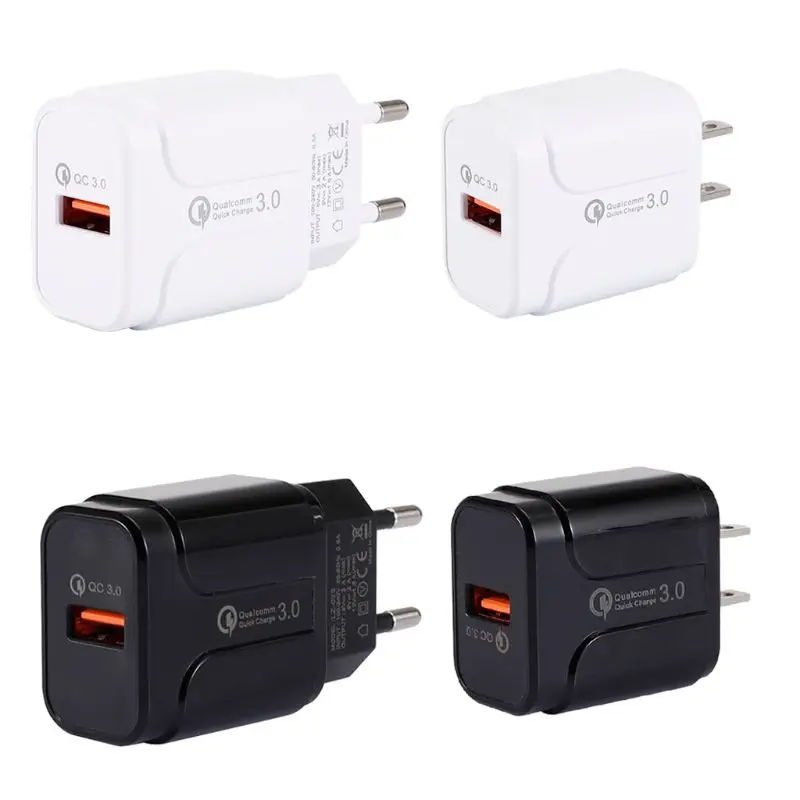 

18W Quick Charge 3.0 USB Wall Charger Fast Charging Adapter for Sony LG HTC ZTE Lenovo Moto Nokia Samsung Galaxy Smart Phones