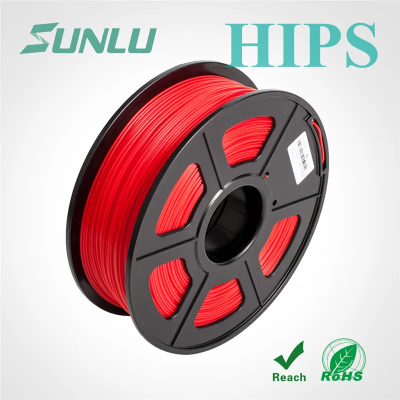 

new free ship SUNLU 3D Printer Filament HIPS 1.75mm 1KG/Roll with Spool HIPS 100% Virgin Premium Material for 3D Printer