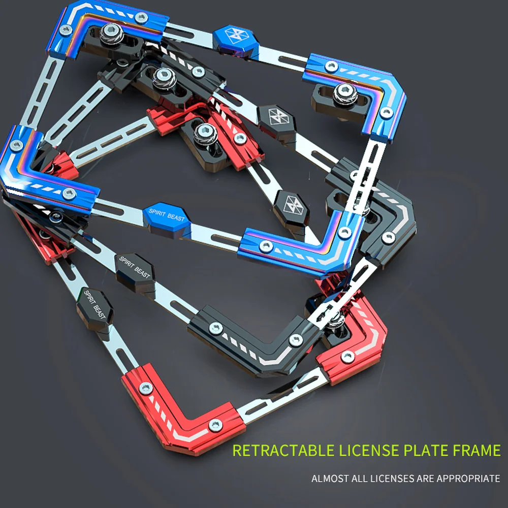 

SPIRIT BEAST Motorcycle License Plate Holder Number Bracket Frame Motor for Yamaha Suzuki Honda Benelli Ducati Bmw Aprilia Vespa