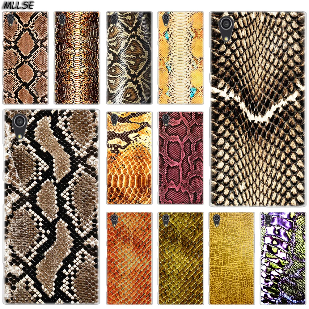 

MLLSE Snake skin texture Fashion Case Cover for Sony Xperia X XA XA1 XA2 Plus XA3 XZ XZ1 XZ2 XZ3 XZ4 Compact L1 L2 L3 Cover Hot