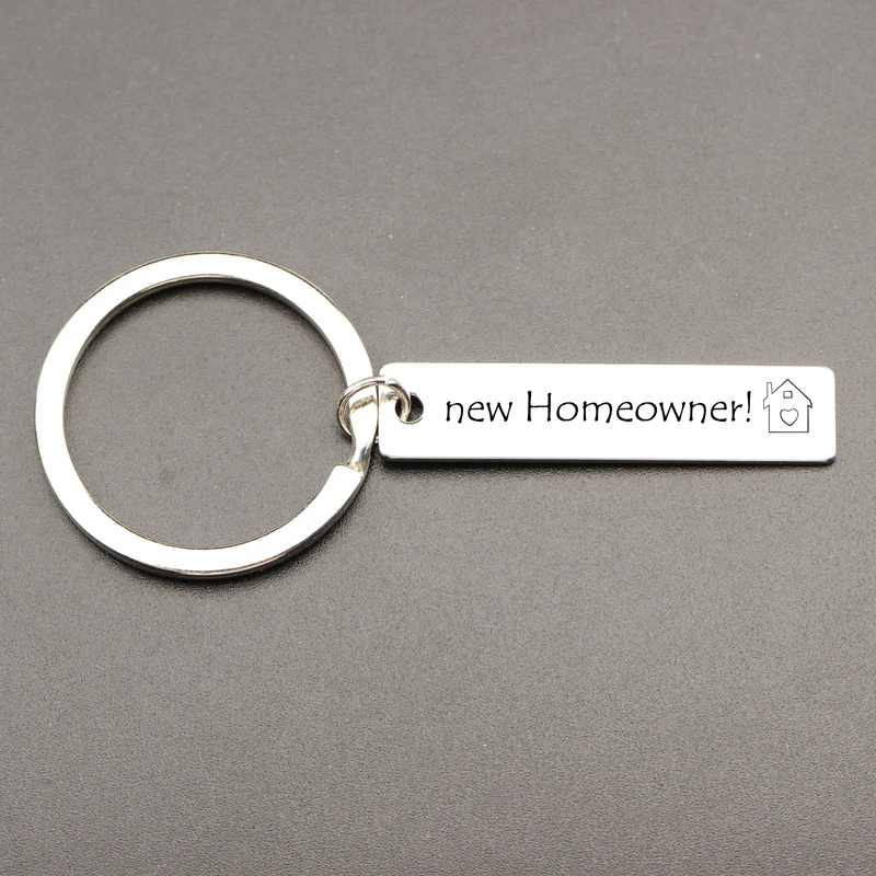 Custom Выгравированный бойфренд/девушка брелок домашний владелец Keychian новоселье