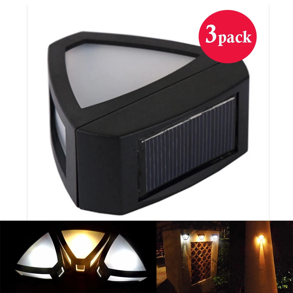 

Uniquefire 3pcs/lot Outdoor Motion Sensor Solar Lamp Yard Garden Waterproof Retro-Sytle Pathway Solar Light Home Decoration