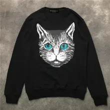 2018 Spring autumn women/men cat animal print sweatshirts casual pullovers hoody Tops D187 2018 Spring autumn women/men cat animal print sweatshirts casual pullovers hoody Tops D187
