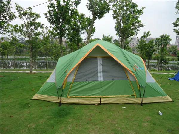 5-6 persons large family tent camping tent sun shelter gazebo beach tent tunnel tent for Advertisingexhibition