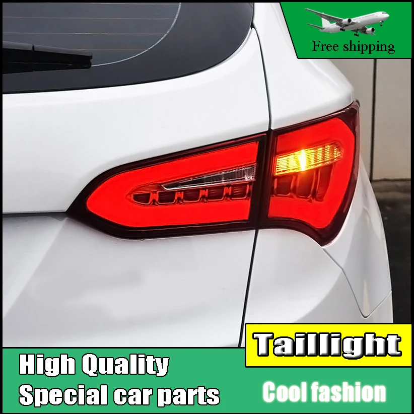 

Car Styling LED Tail Lamp For Hyundai Santa Fe IX45 2013-2015 Taillights Rear Light DRL+Turn Signal+Brake+Reverse Accessories